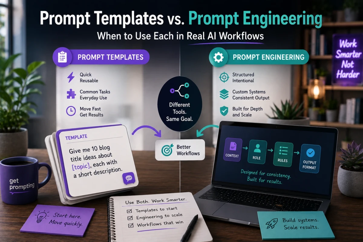 Prompt Templates vs Prompt Engineering: When to Use Each
