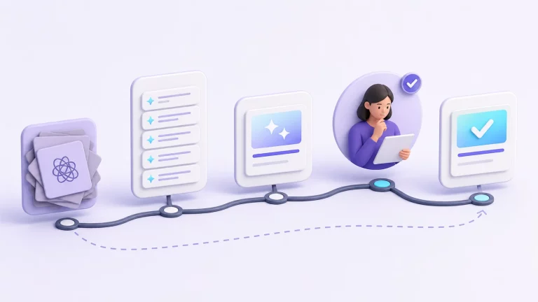 AI Prompts for Productivity: 7 Copy-Paste Prompts to Get Unstuck workflow illustration