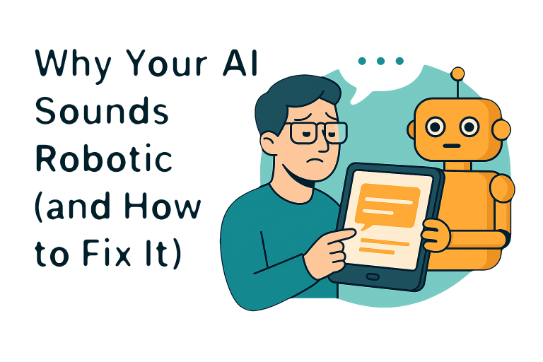 Why Your AI Sounds Robotic (and How to Fix It)