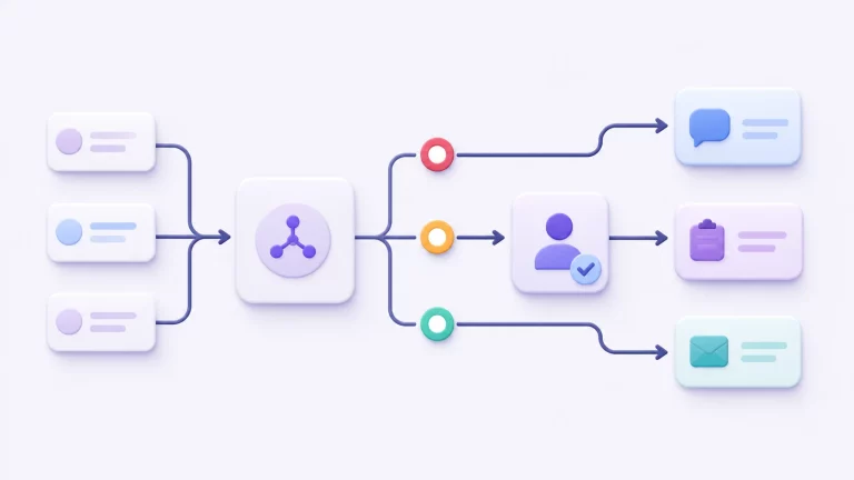 How to Build an AI Support Ticket Triage Workflow in n8n workflow illustration