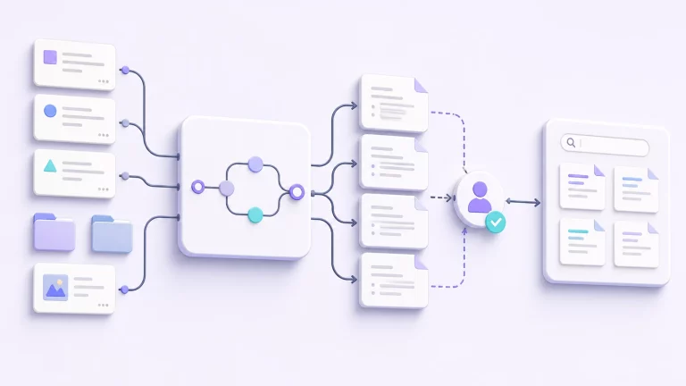 Build a Markdown Knowledge Base Builder Workflow in n8n workflow illustration
