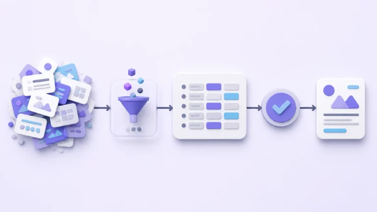 How to Clean Messy Inputs Before Using AI workflow illustration