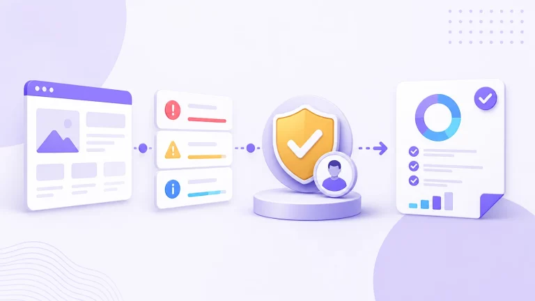 FreeScanapp Review: A Fast Website Audit Tool With a Human Review Gate workflow illustration