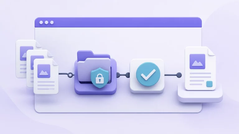 ToolPDFs Review: A Simple Browser-Based PDF Workspace That Keeps Files Local workflow illustration